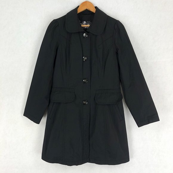 Betty Barclay Women's Size 8 Black Lightweight Single Breasted Button Front Coat - Picture 1 of 9